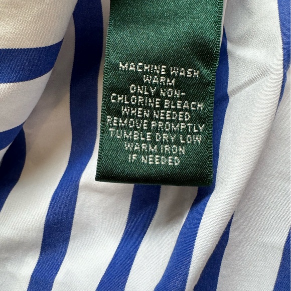 Blue and white striped Ralph Lauren button-down - Picture 9 of 9